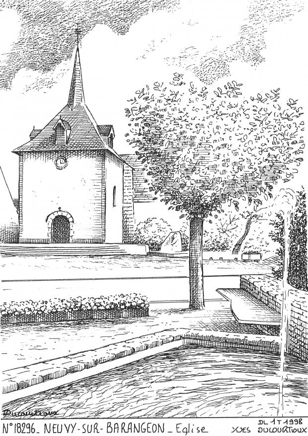N 18296 - NEUVY SUR BARANGEON - église